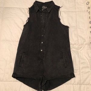 Black one piece jumpsuit / romper